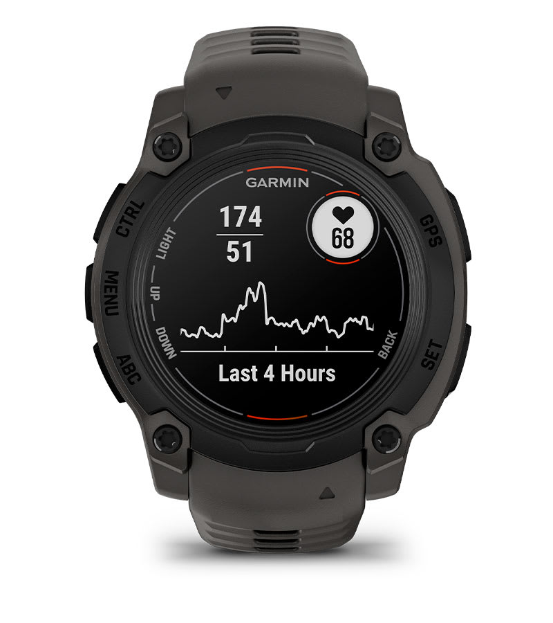 Instinct® E – 40 mm, Schwarz mit Charcoal-Armband – Garmin