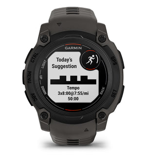 Instinct® E – 40 mm, Schwarz mit Charcoal-Armband – Garmin