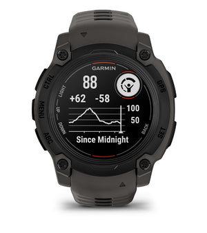 Instinct® E – 40 mm, Schwarz mit Charcoal-Armband – Garmin