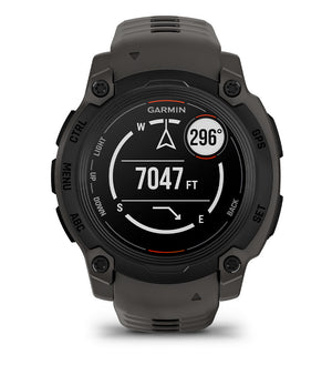 Instinct® E – 40 mm, Schwarz mit Charcoal-Armband – Garmin