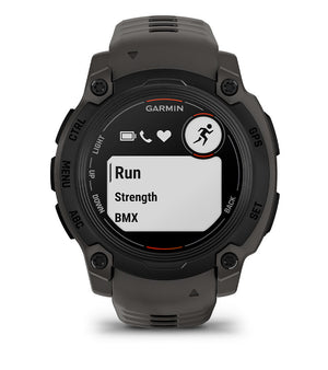 Instinct® E – 40 mm, Schwarz mit Charcoal-Armband – Garmin