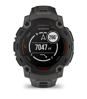 Instinct® E – 45 mm, Schwarz mit Charcoal-Armband – Garmin