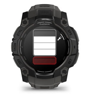 Instinct® 3 – 50 mm, AMOLED, Schwarz Mit Charcoal Riemen – Garmin