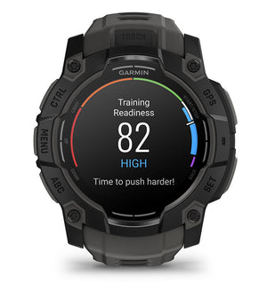 Instinct® 3 – 50 mm, AMOLED, Schwarz Mit Charcoal Riemen – Garmin