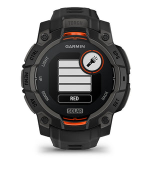 Instinct® 3 – 45 mm, Solar, Schwarz mit schwarzem Armband – Garmin