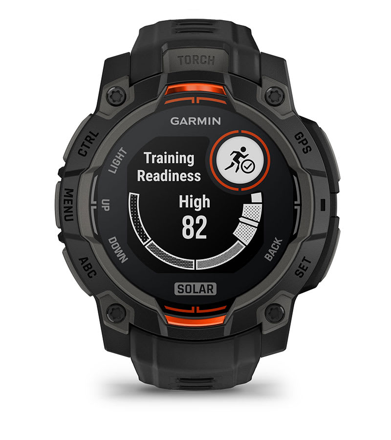 Instinct® 3 – 45 mm, Solar, Schwarz mit schwarzem Armband – Garmin