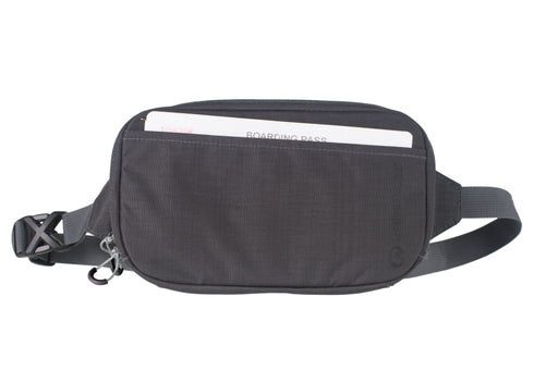 RFID Travel Belt Pouch, Recycled, Grey - Life Venture