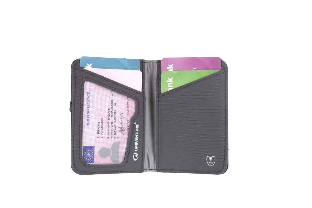 RFID Card Wallet, Recycled, Grey - Life Venture