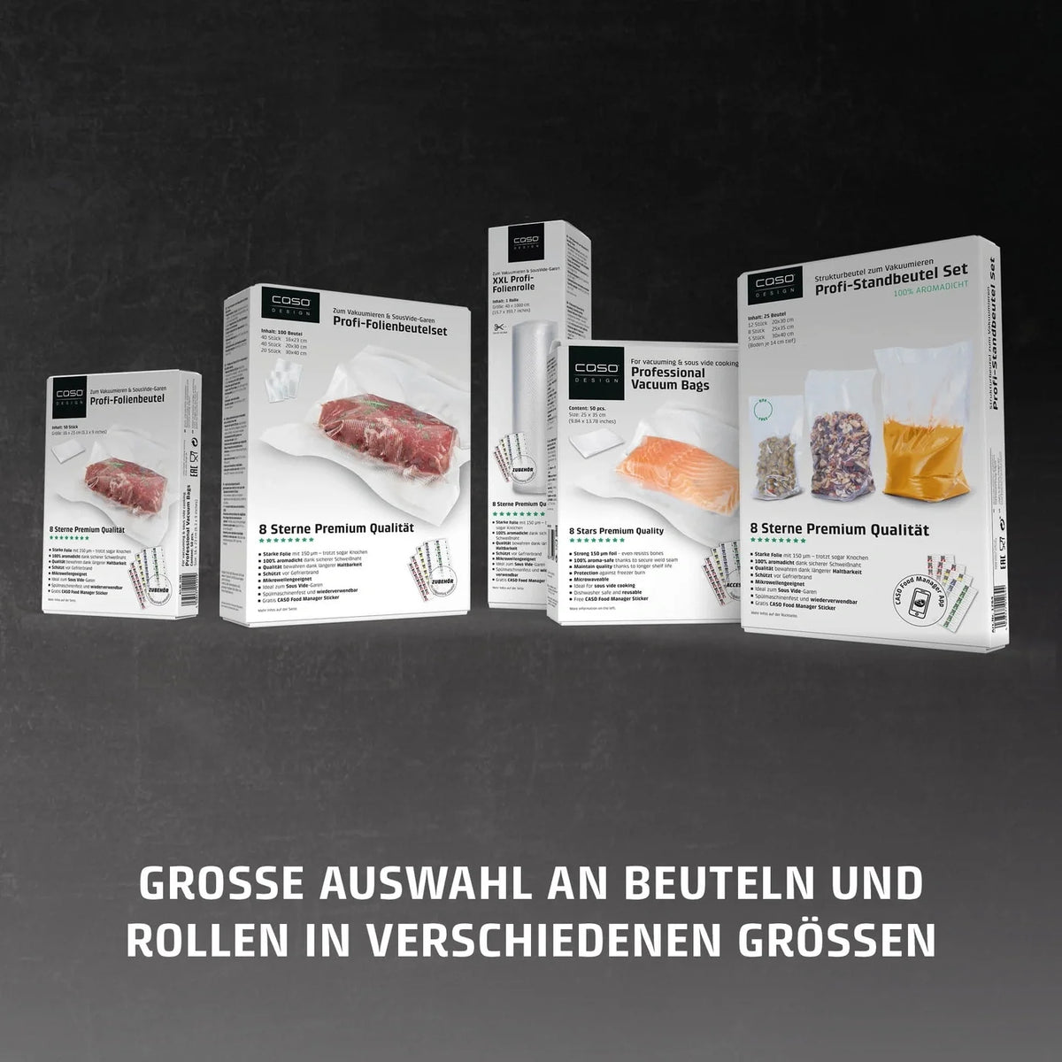 Vakuumierbeutel CS1219 20x30 cm 50 Stk. - 150 my – Caso
