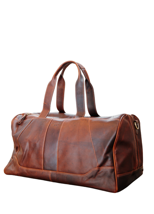 Leder-Reisetasche Dunkelbraun - Corium