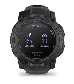 Instinct® 3 – 50 mm, AMOLED, Tactical Edition, Schwarz mit schwarzem Armband – Garmin