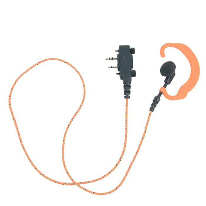 PRO-C50SA Stoffkabel in Orange, 2-poliger fester Stecker - C-Jump