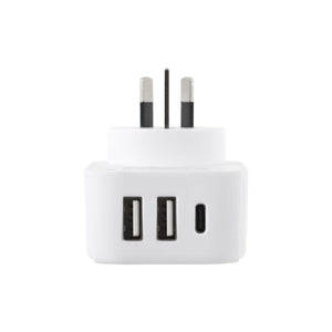 Europäischer Reiseadapter mit USB und USB-C – Life Venture