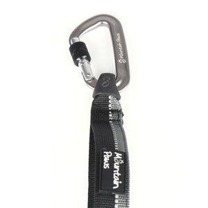 Stoßdämpfende Hundeleine Schwarz – Mountain Paws