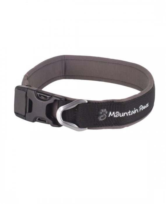 Dog Collar, Medium, Black - Mountain Paws
