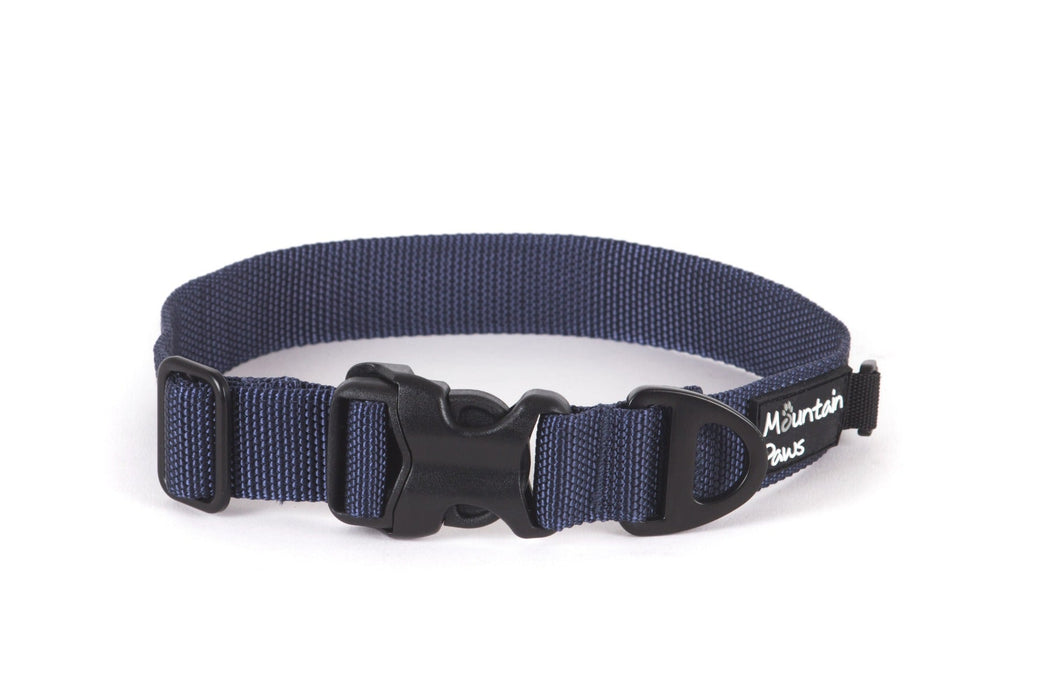 Extra Tough Dog Collar, Medium, Navy - Mountain Paws