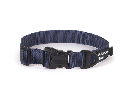Extra Tough Dog Collar, Small, Navy - Mountain Paws