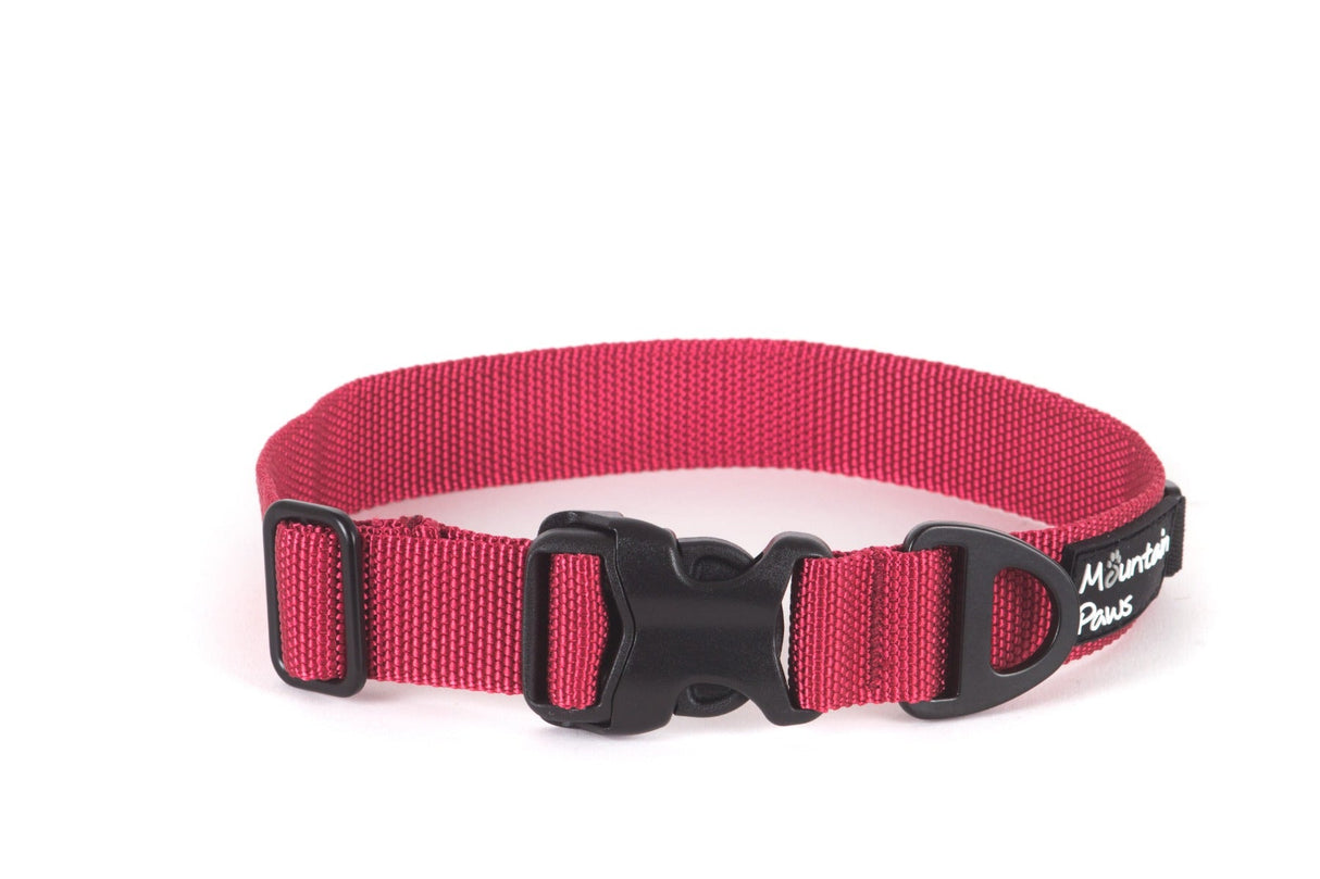 Extra Tough Dog Collar, Large, Red - Mountain Paws