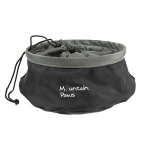 Zusammenklappbare Futterschüssel Schwarz – Mountain Paws