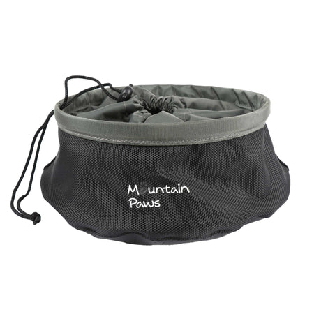 Zusammenklappbare Futterschüssel Schwarz – Mountain Paws