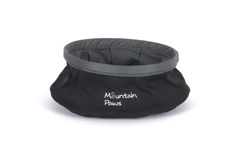 Collapsible Dog Water Bowl, Black - Mountain Paws
