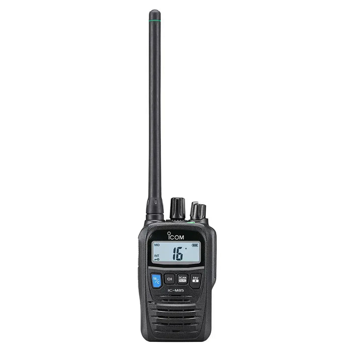 IC-M85E Hybrid-Jagdfunkpaket, Dänische Ausgabe, Radio + 3-in-1-Headset + Lange Antenne - Icom