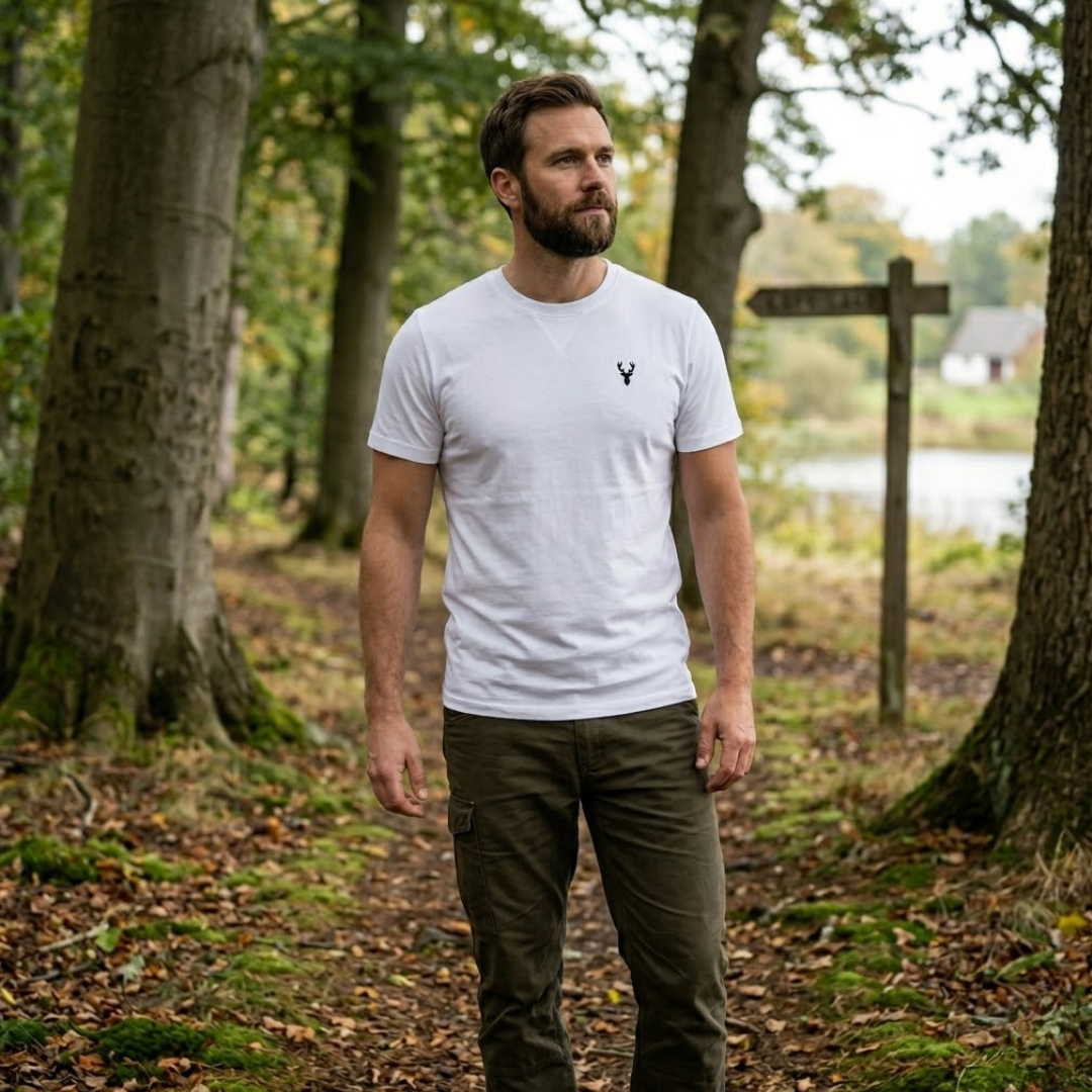 Supima T-Shirt Weiß – European hunter