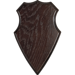 Bockplatte aus dunklem Holz - Seeland 21 x 13 cm