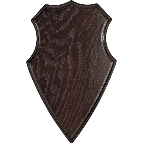Bockplatte aus dunklem Holz - Seeland 21 x 13 cm