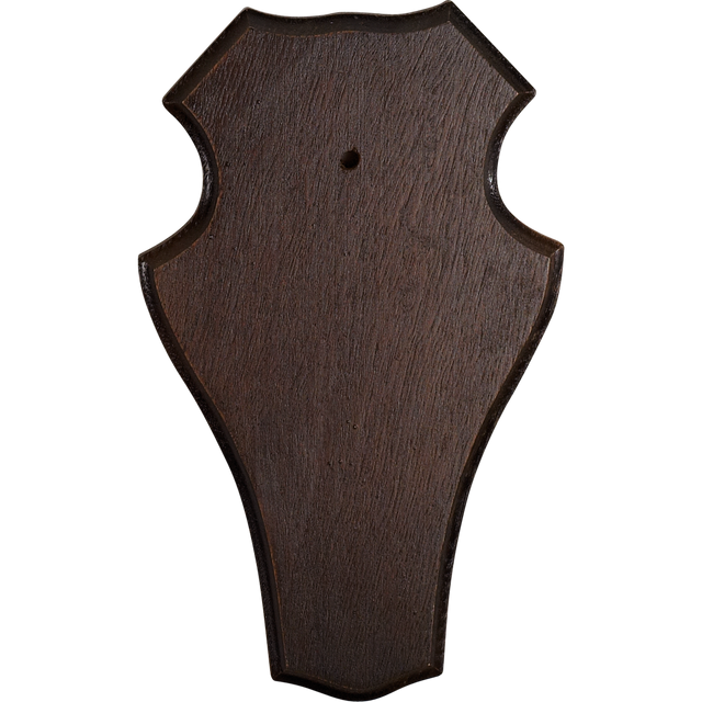 Bockplatte aus dunklem Holz - Seeland 19 x 12 cm