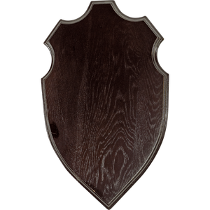 Hirsch-Trophäenschild Dunkles Holz 36 x 20 cm – Seeland