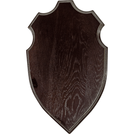 Hirsch-Trophäenschild Dunkles Holz 36 x 20 cm – Seeland