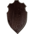 Hirsch-Trophäenschild Dunkles Holz 40 x 24 cm – Seeland