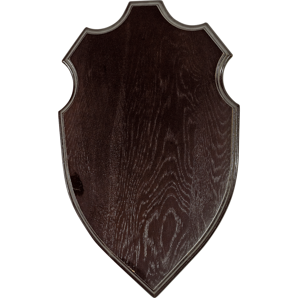 Hirsch-Trophäenschild Dunkles Holz 40 x 24 cm – Seeland