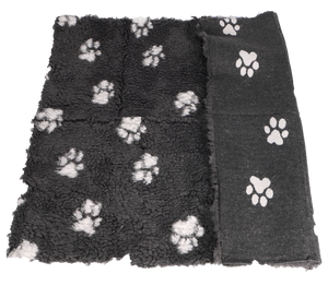 Active Canis Vetbed 100x150 cm, Large grau mit Pfoten