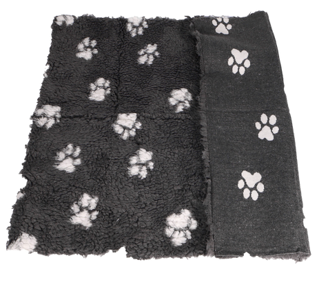Active Canis Vetbed 100x150 cm, Large grau mit Pfoten