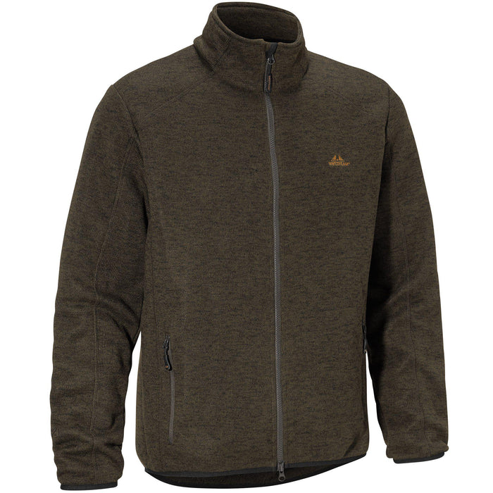 Josh Classic Sweatshirt mit durchgehendem Reißverschluss Braun - Swedteam