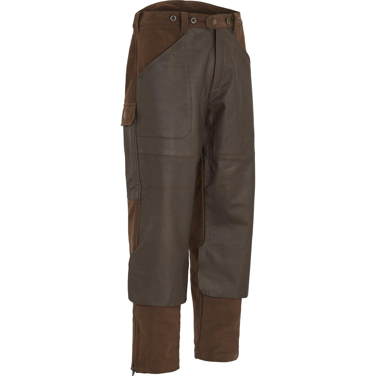 Elch Leder D-Size Jagdhose Braun - Swedteam