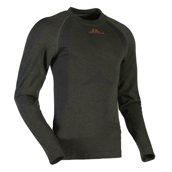 Merino Tech Baselayer-Set Hunting Green - Swedteam