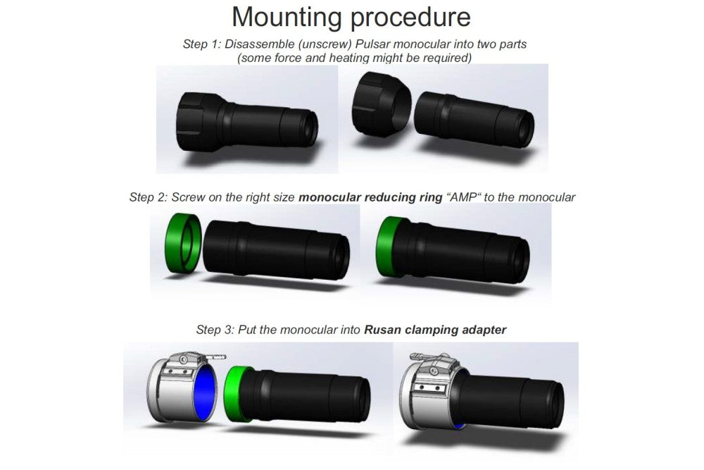 Reduzierring für Pulsar-Okular - Rusan