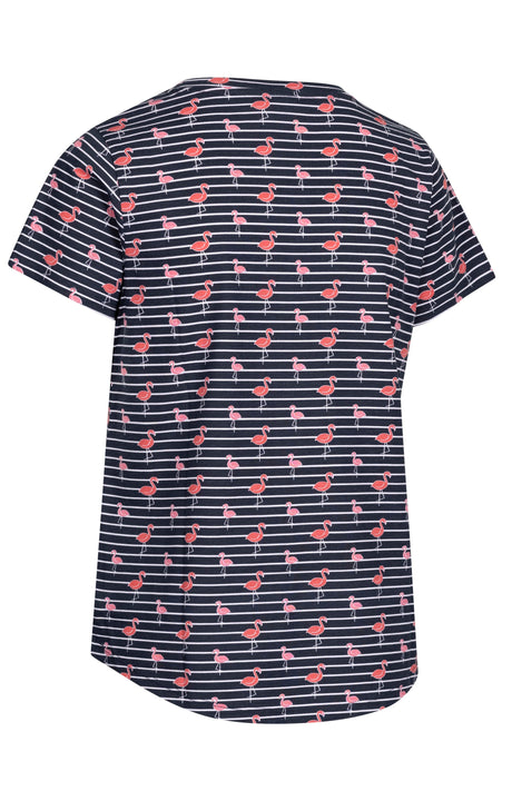 Cara - Navy Flamingo Stripe - Trespass