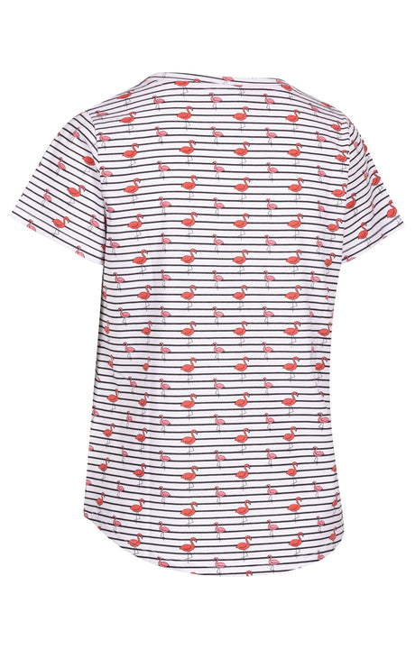 Cara - White Flamingo Stripe - Trespass