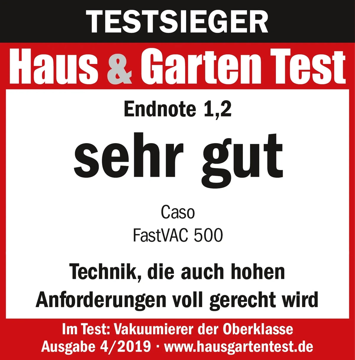 Vakuumierer FastVac - 500 - Caso