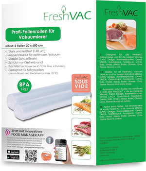FreshVAC Pro Folienrollen 20x600 cm – FreshVAC