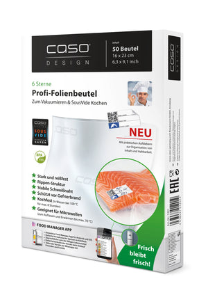 Vakuumierbeutel 30 x 40 cm, 50 Stk. - 150 my – Caso