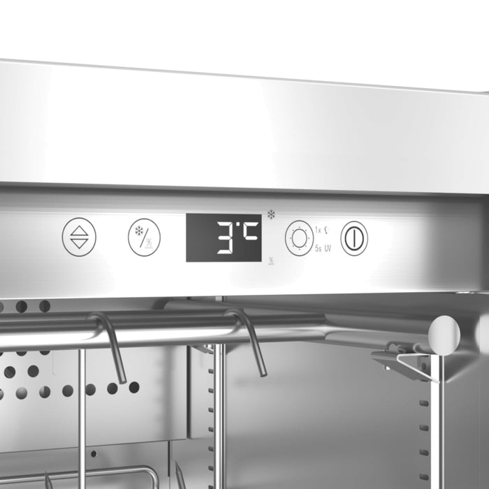 Fleischreifeschrank DryAged Master - 63, 63L, aus rostfreiem Stahl - Caso