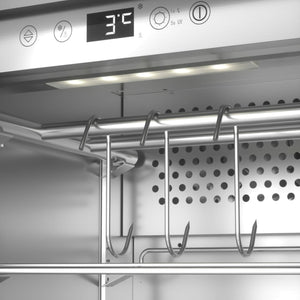 Fleischreifeschrank DryAged Master - 63, 63L, aus rostfreiem Stahl - Caso