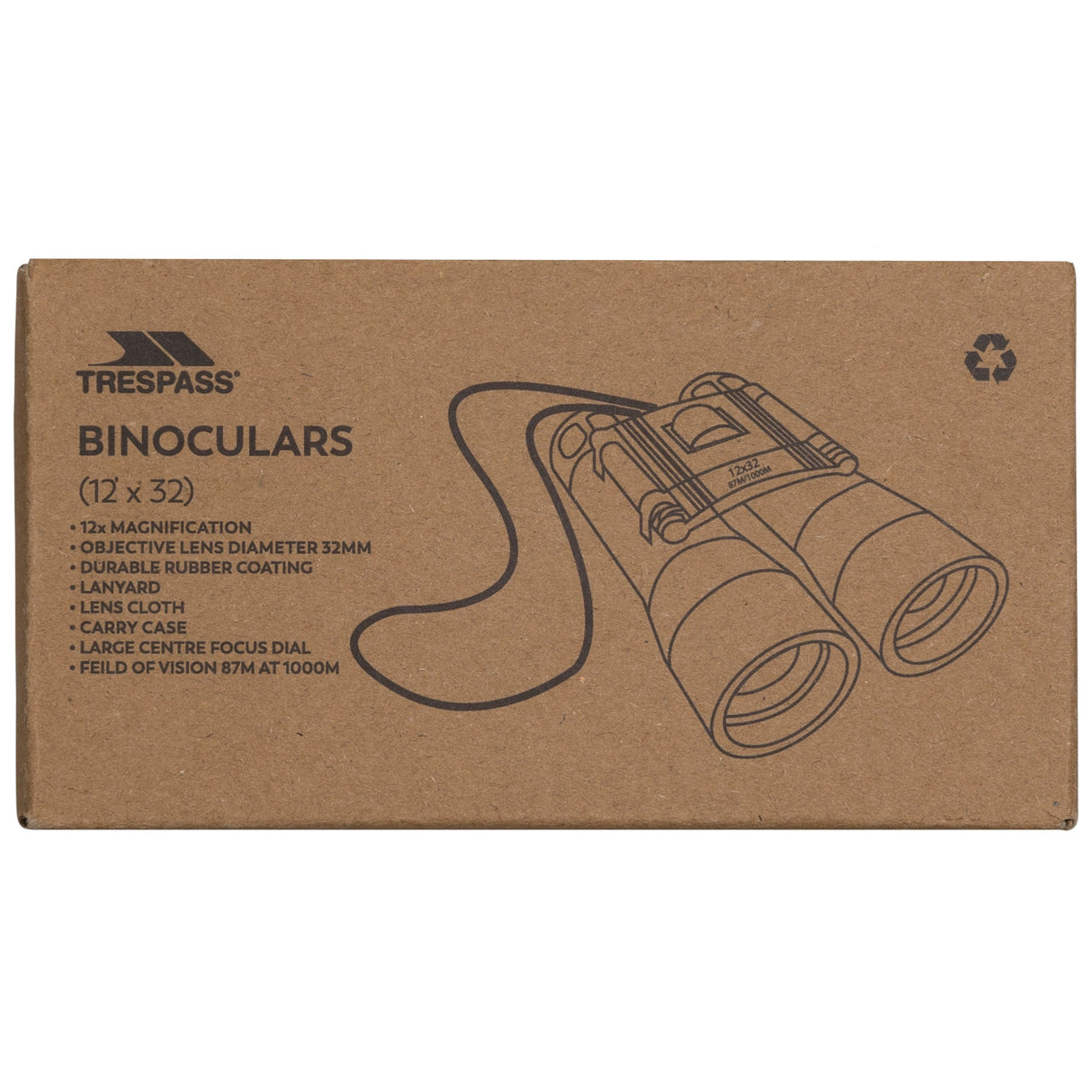 Docho- Binoculars - Black - Trespass