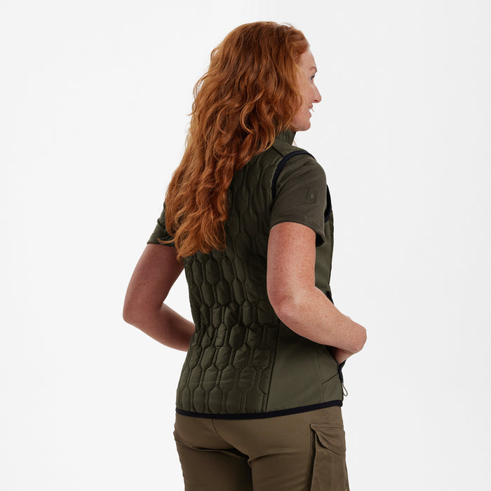 Lady Mossdale gesteppte Weste Forest Green - Deerhunter