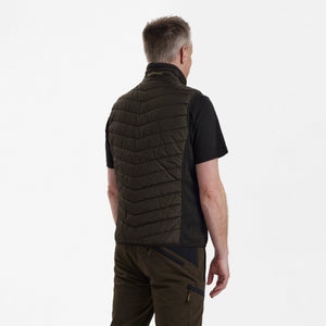Moor Gepolsterte Weste mit Strick - Braun - Deerhunter